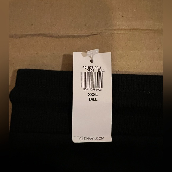 Old Navy Big and Tall Men’s Tech Joggers - 3XLT - Black - Drawstring - New - Picture 3 of 3